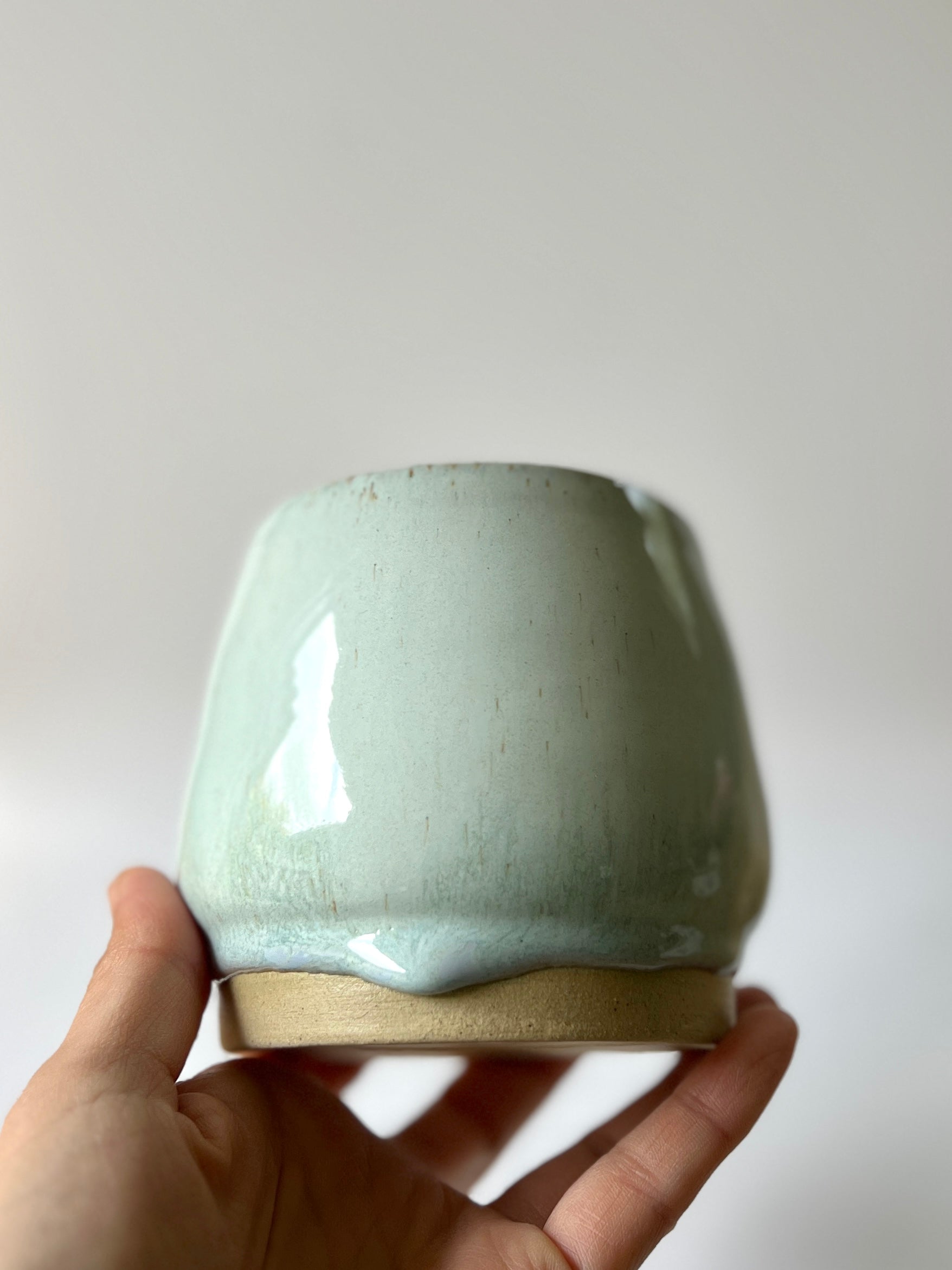 Seafoam Drip Small Planter