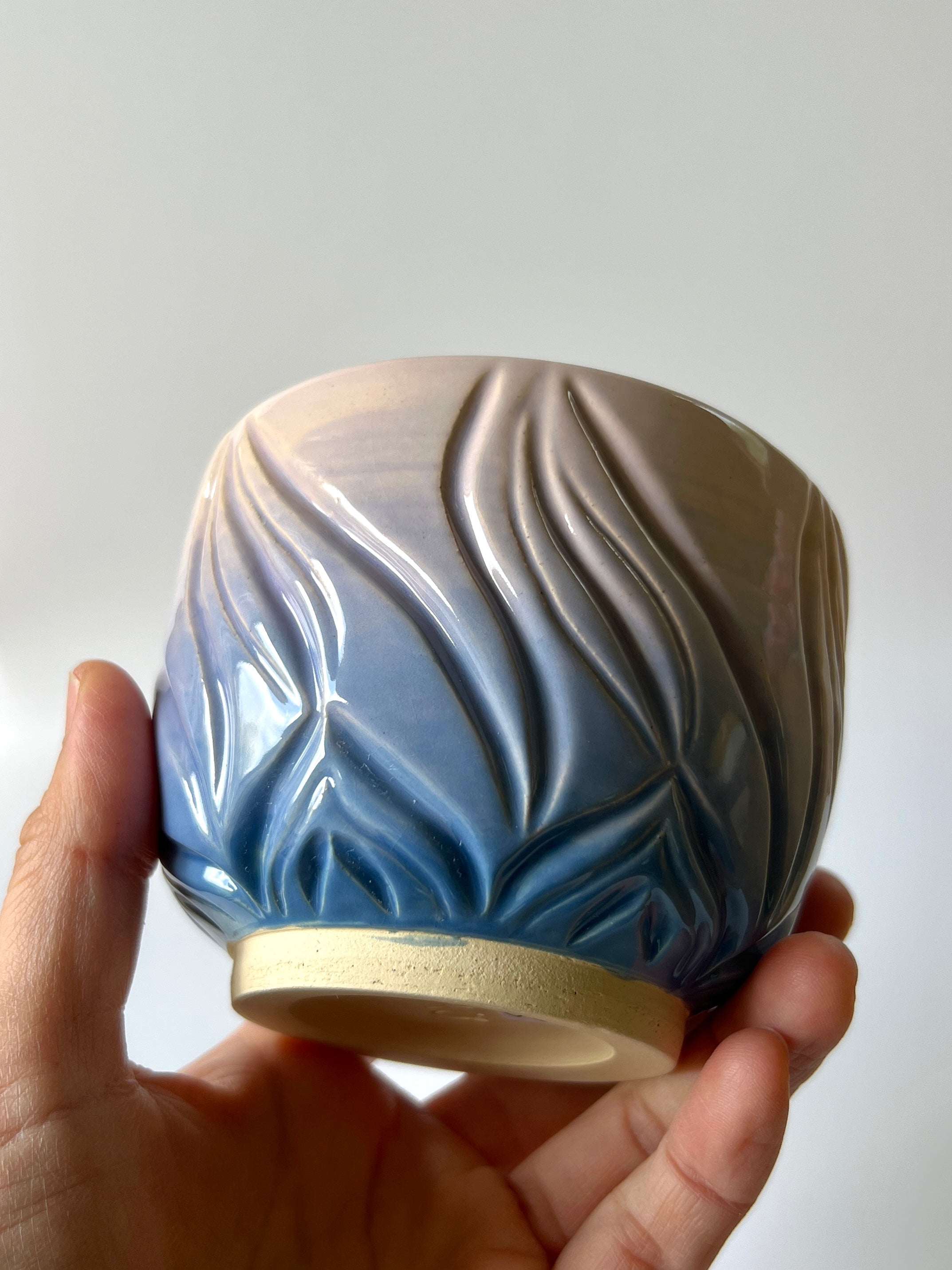 Coastal Carved Tea Cup