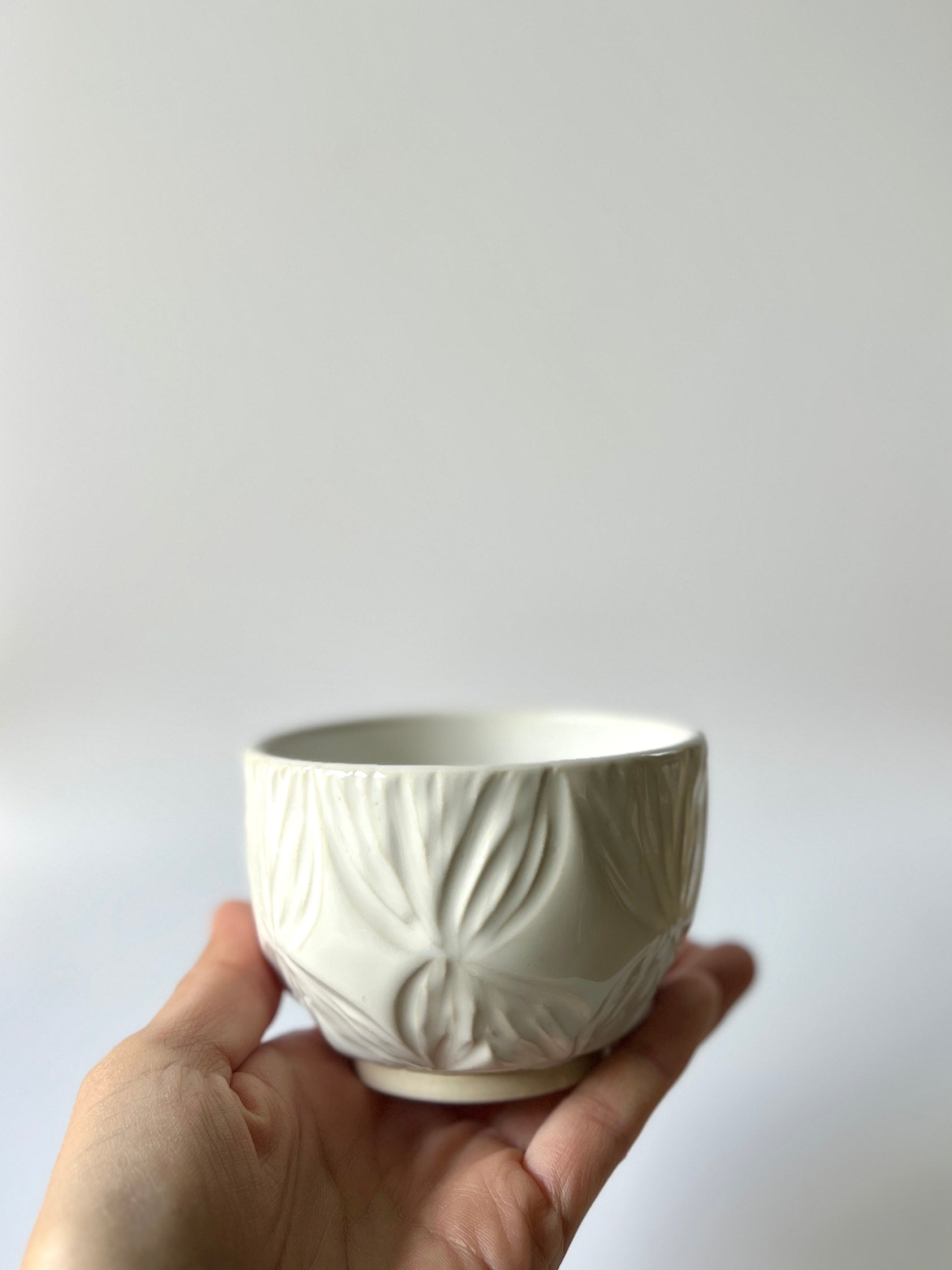 Alabaster Blossom Tea Cup