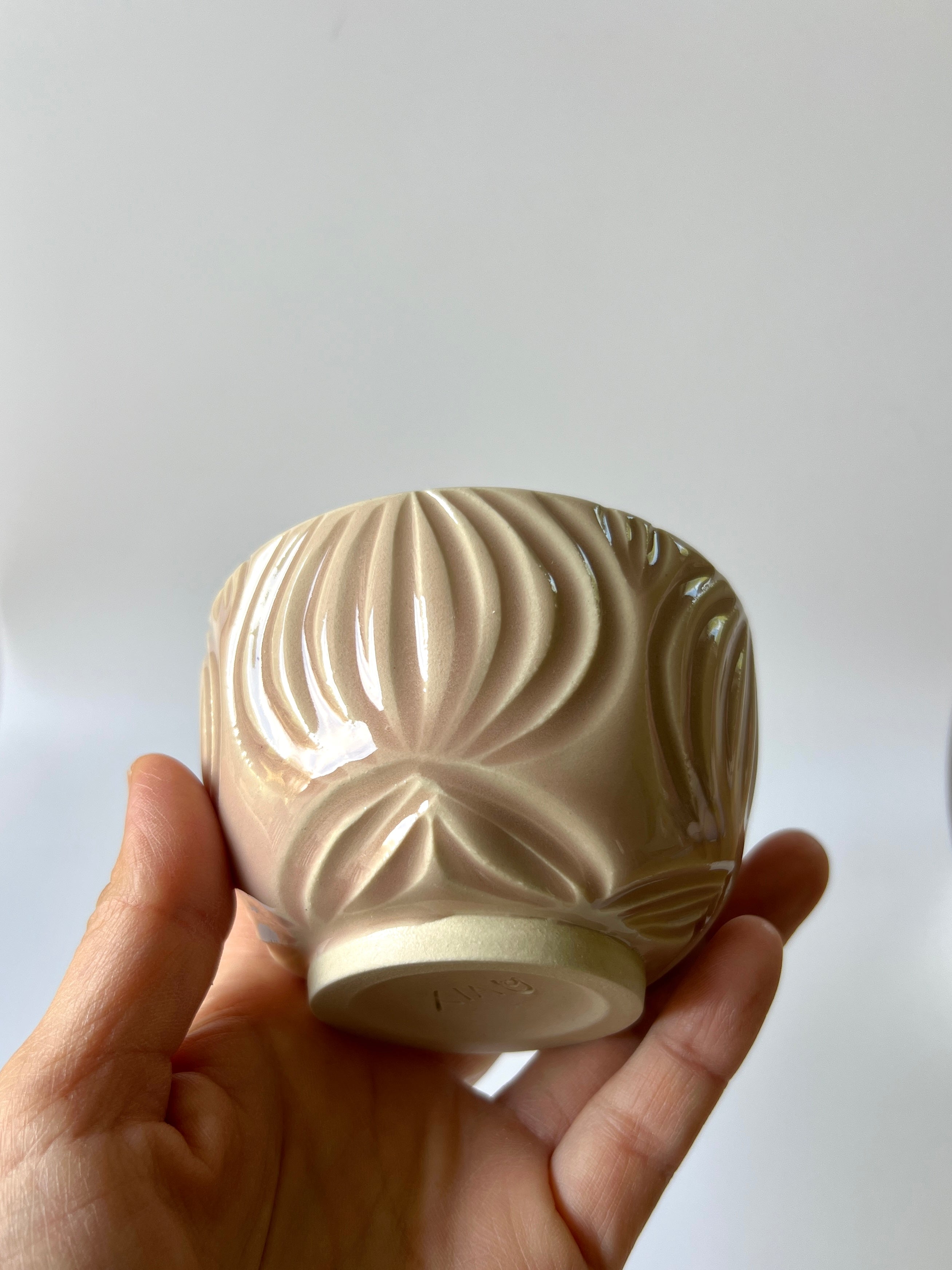 Blossom Carved Tea Cup