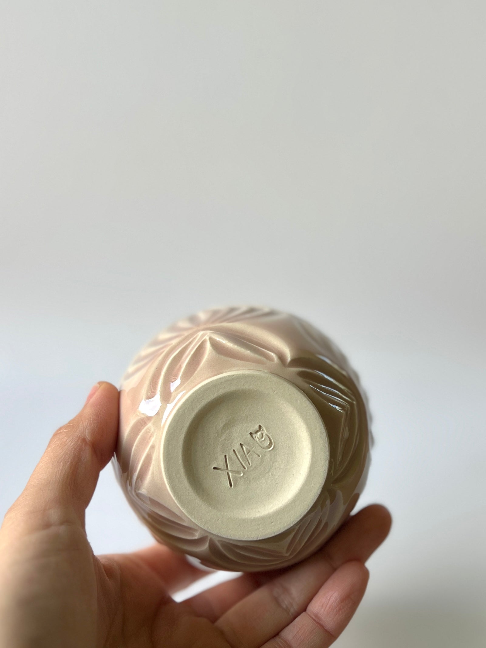 Blossom Carved Tea Cup